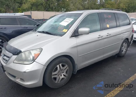 2007 Honda Odyssey Ex-L from USA, damaged, VIN 5FNRL38757B401962